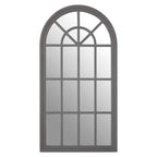 Hawthorne Grey Distressed Window Wall Mirror