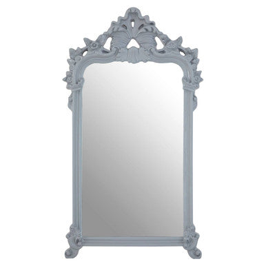 Gabrieli Grey Wall Mirror With Decorative Crest