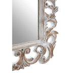 Caracci Antique Grey Fleur De Lis Wall Mirror