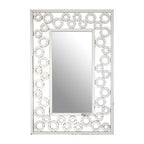 Puzzle Wall Mirror With Scrolled Frame