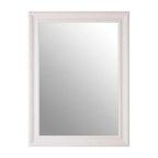 Claude White Finish Wall Mirror