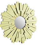 Glitzy Large Circular Wall Mirror