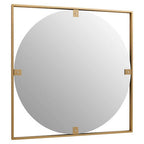Matera Gold Square Wall Mirror