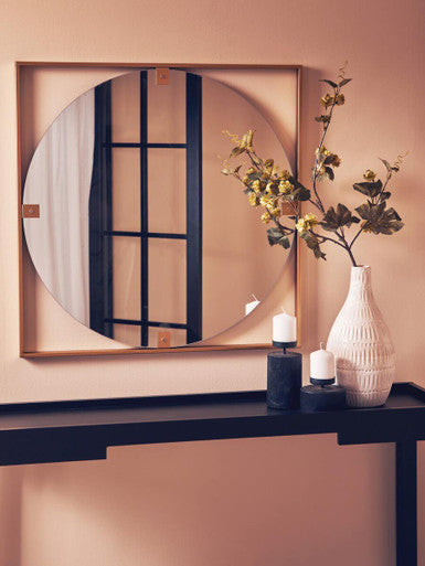 Matera Gold Square Wall Mirror