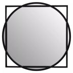 Matera Square Black Wall Mirror