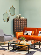 Matera Gold Wall Mirror With Ring