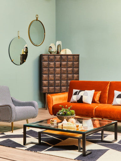 Matera Gold Wall Mirror With Ring