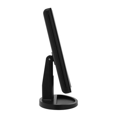 Cassini Tri Fold Black Led Table Mirror