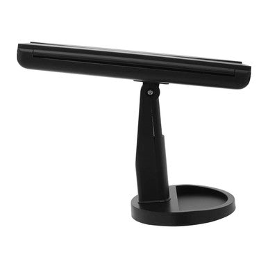 Cassini Tri Fold Black Led Table Mirror