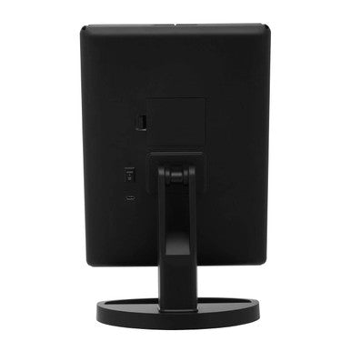 Cassini Tri Fold Black Led Table Mirror
