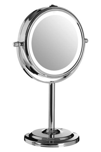 Cassini Chrome Finish Led Table Mirror
