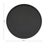 Bessan Large Black Fir Wood Tray