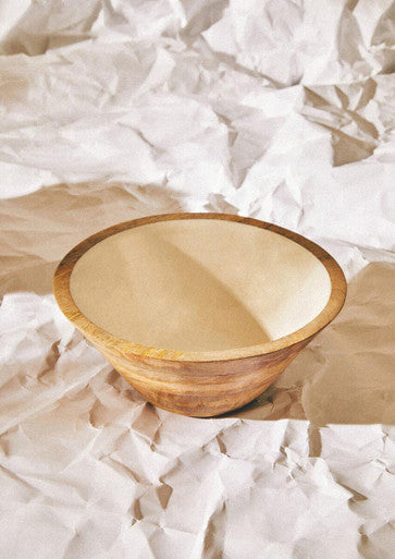 Kara Mango Wood Medium Tapered Bowl