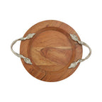 Vine Acacia Wood Small Round Tray