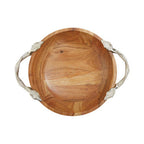 Vine Acacia Wood Round Bowl