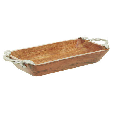Vine Acacia Wood  Rectangular Bowl