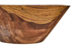 Rosi Large Round Sheesham Wood Tapered Salad Bowl
