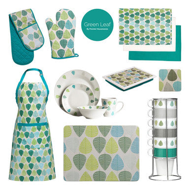 Green Leaves Set Of Four Coasters