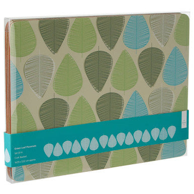 Green Leaves Set Of Four Besa Placemats