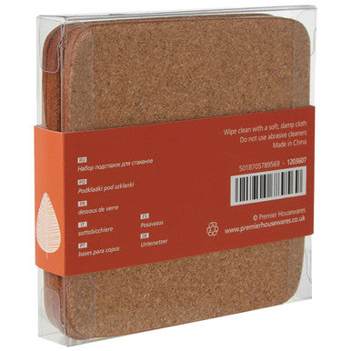Orange Leaf Set Of Four Coasters