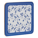 Blue Rose Set Of Four Coasters