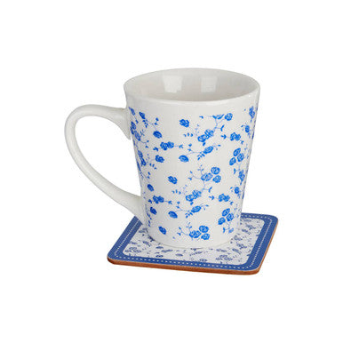 Blue Rose Set Of Four Coasters