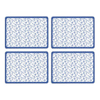Blue Rose Set Of Four Placemats