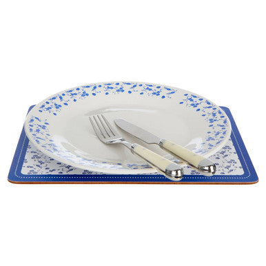 Blue Rose Set Of Four Placemats
