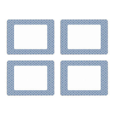 Casablanca Set Of Four Blue Placemats