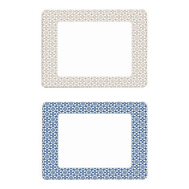 Casablanca Set Of Four Blue Placemats
