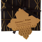 Geome Set Of 4 Prism Black And Gold Coasters