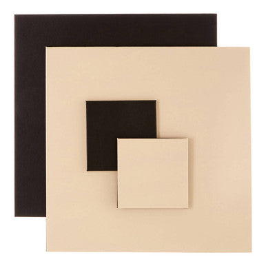 Geome Reversible Black And Cream Placemat And Coaster Set Of 4