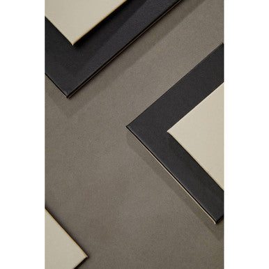 Geome Reversible Black And Cream Placemat And Coaster Set Of 4