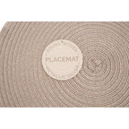 Alice Round Silver Thread Woven Placemat