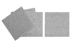 Set Of 4 Silver Glitter Coasters