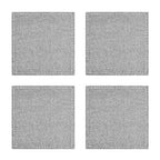 Set Of 4 Silver Glitter Coasters
