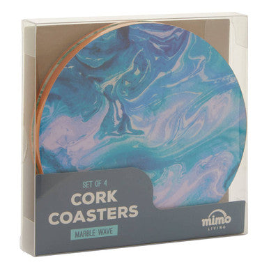 Mimo Set Of 4 Cork Coasters