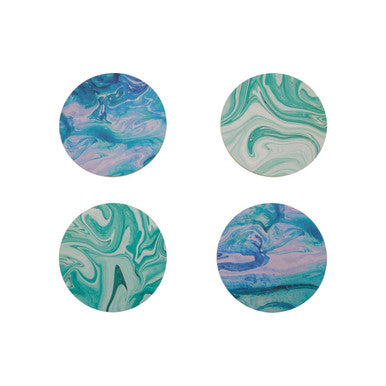 Mimo Set Of 4 Cork Coasters