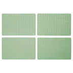 Frosted Deco Set Of 4 Green Placemats