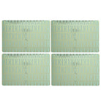 Frosted Deco Set Of 4 Green Placemats