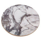 Mimo  6Pc Marble Effect Assorted Cork Coasters