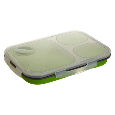 Grub Tub Green Folding Lunch Box With Spork