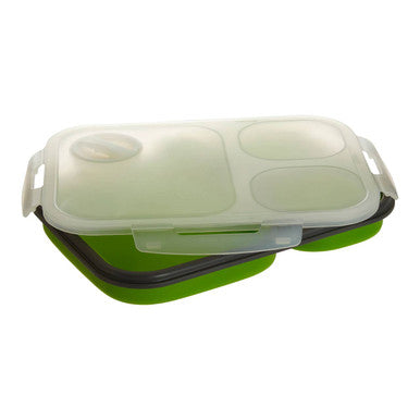 Grub Tub Green Folding Lunch Box With Spork