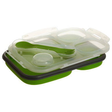 Grub Tub Green Folding Lunch Box With Spork