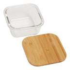 Freska 320Ml Glass Container With Bamboo Lid