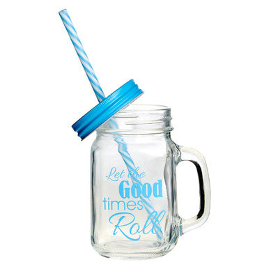 Good Times Square Mason Jar Mug