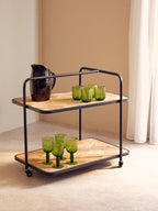Fleur Set Of Four Green Wine Glasses