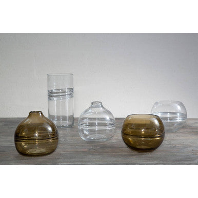 Optik Clear Glass Tall Vase
