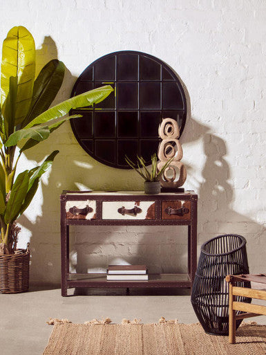 Mataram Large Black Natural Rattan Lantern