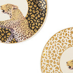 London Leo Set Of 4 Canape Plates